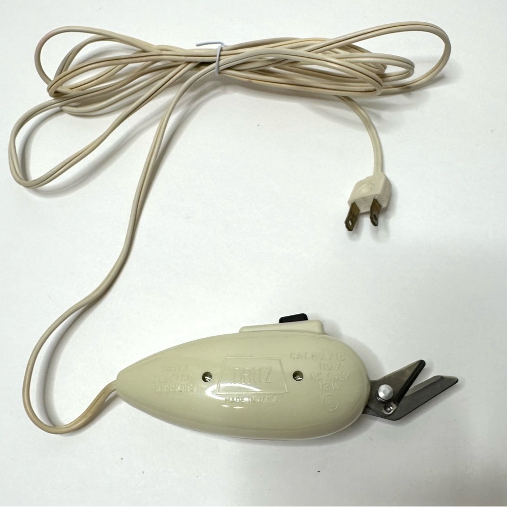 Vintage Dritz Electric Scissors 716 Made In U.S.A. 110V 12W AC Works